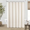 DUKIYO Extra Long Linen 84 Inch Shower Curtain Neutral Modern