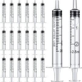MKUCCD 50PCS 2ml Bulk Plastic Syringes without Needle with Measuring Device for Science Lab, Feeding Pets, Liquid Measurement, Industrial,individually sealed