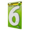 Hy-Ko 6" Plastic House Number, Modern Raised Numbers for Exterior
