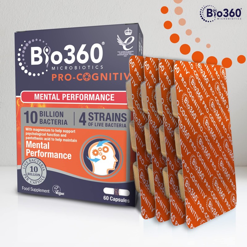 Natures Aid Bio360 Pro-Cognitiv (10 Billion Bacteria), from Natures Aid,