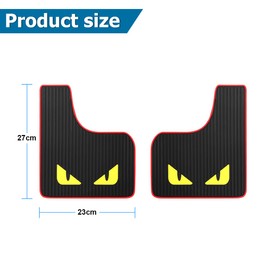 CGEAMDY Pack of 2 Universal Mud Flaps, Splash Guards, Mud Flaps, Mud Flares, Mud Catcher, Mud Guard, Splash Guard with Screw, for Car Pickup, SUV, Van, Truck (Small Monster)