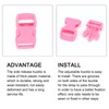 METALLIXITY Side Quick Release Buckle (10-11mm/0.4"-0.43") 5Pcs, Plastic Adjustable Buckles
