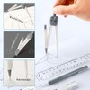 Doyime Compass Ruler Set (9 Piece Set) School Compass, Ruler,