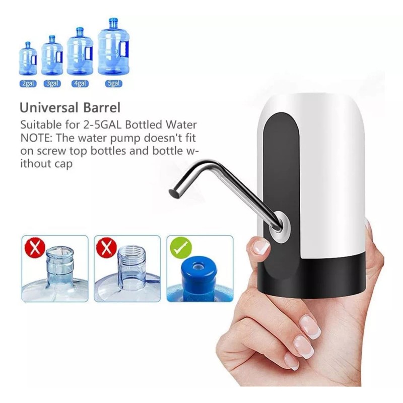 Mclassic 10 Dispensadores De Agua Eléctrico Recargable Usb Bomba Agua