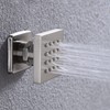 4 pcs Solid Brass Body Spray Shower Jets Adjustable Massage
