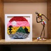 Muzilife Shadow Box Picture Frame with Linen Board Deep Wood