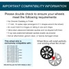 Auto Reflections Set of 4 17" 10 Spoke Wheel Skins