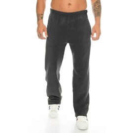 Kendindza Men's Thermal Fleece Jogging Bottoms - black, size: xxl