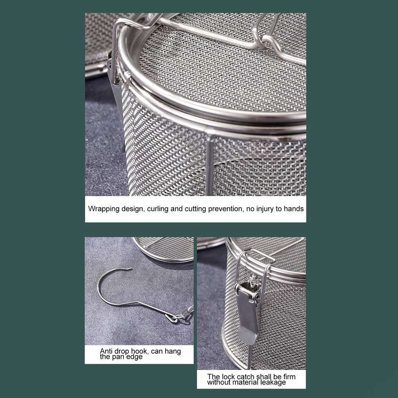 plplaaoo Stainless Steel Spice Filter Tea Filter Tea Ball Net