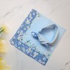 플라워 순면 손수건 블루 (WFIOSSC) Flower Cotton Handkerchief Blue (WFIOSSC)