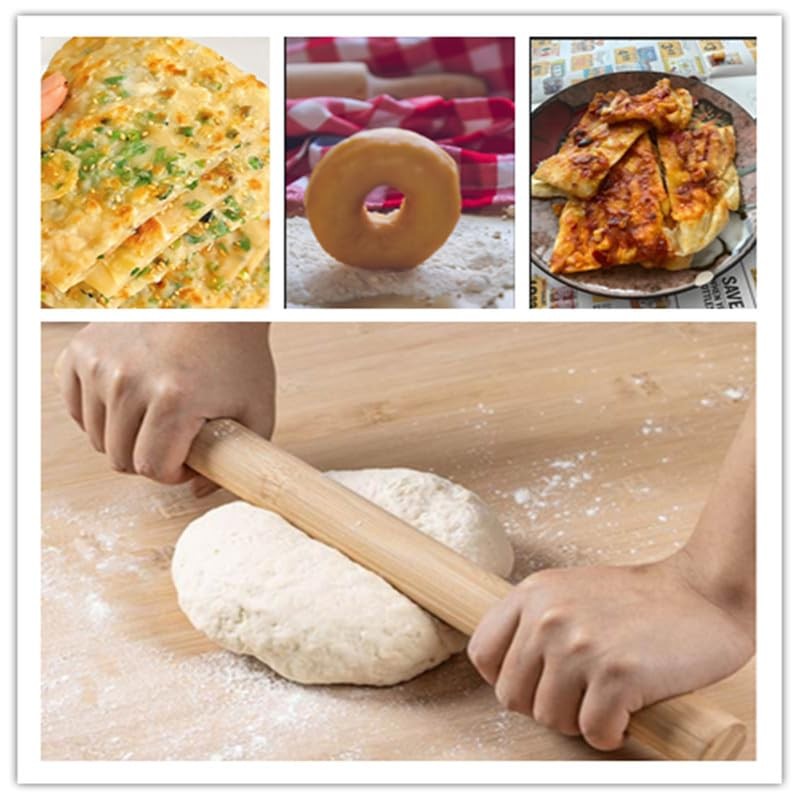 XBLDMJY Long Rolling Pin， Baking Dough Roller for Pizza, Pie,