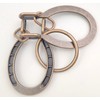 MAGIKON Traditional Brain Teaser, Classical Metal Horseshoe Puzzle (Bronze, Normal)