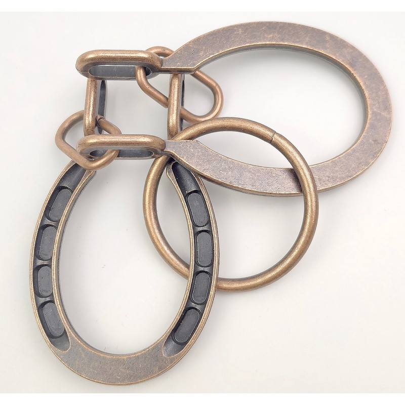 MAGIKON Traditional Brain Teaser, Classical Metal Horseshoe Puzzle (Bronze, Normal)