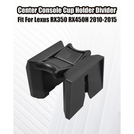Center Console Cup Holder Divider Insert Fit for Lexus RX350 RX450H 2010 2011 2012 2013 2014 2015, Cup Holder Separator Replace 55618-0E040, Black