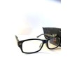 Foster Grant reading glasses, Hugo rectangular shape solid black +2.50