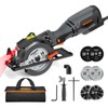 DOVAMAN Circular Saw, 5.8A 4-1/2" Circular Saw w/Laser, Metal Auxiliary
