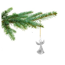 Twisted Anchor Trading Company Metal Angel Christmas Ornament 2024 or Car Charm for Nurse, Mom, Grandma, Daughter, Friend or Sister with Sparkling Stones (Nurse)