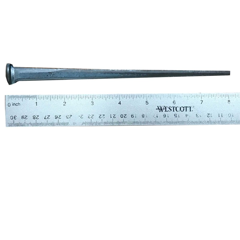 8"- Steel Square Common Rose Head STANDARD-80d Nails (5-Nails)