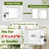 TRJ 2 PCS Thermostat Lock Box with Key, Large Thermostat