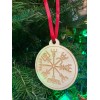 Handmade Vegvisir Viking Compass Protection and Guidance Symbol Wooden Ornament
