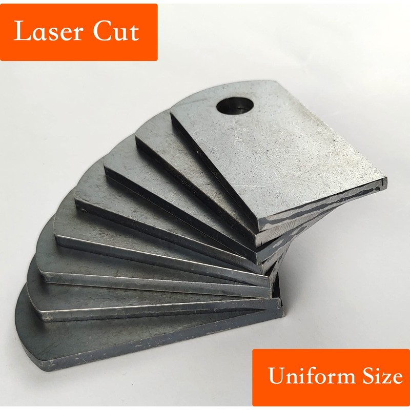 Jikacok Welding Tabs, 1-1/4" x 2-3/8", 9 Gauge A36 Mild