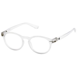 BUNNY EYEZ Readers - HARRIET - Reading Glasses with a Tiltable & Flippable Frame - Chic & Modern Design - Diopter Strength of +1.50 to +3.00 - Chrystal, 2.50