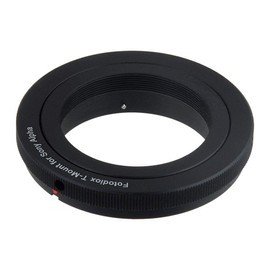 Fotodiox Lens Mount Adapter, T-Mount Lens to Sony Alpha A-Mount Cameras Such as Sony A100, A200, A230, A290 and A30