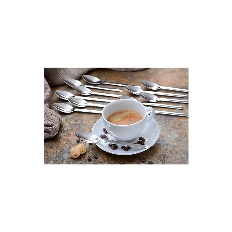 GRÄWE POESIE Dessert Spoons / Coffee Spoons 12 Pieces Stainless