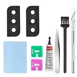 2 Packs Rear Camera Lens Glass Replacement for Galaxy S22/S22 Plus Camera Glass Lens Replacement with Repair Tools