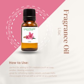 1 fl oz Lilac Fragrance Oil (Glass Bottle w/Euro Dropper) - GreenHealth