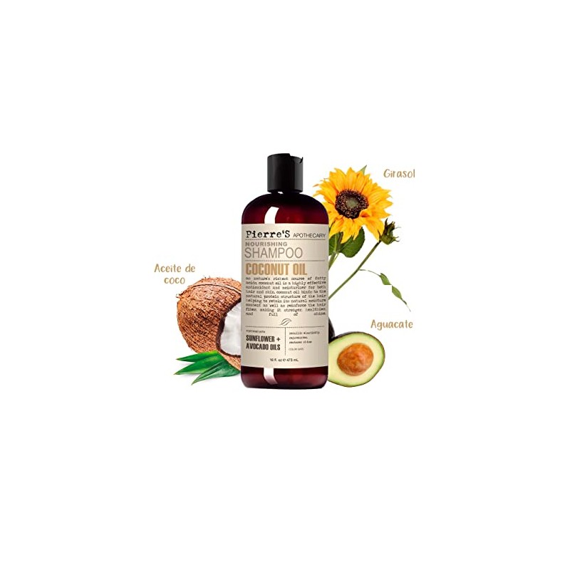 Pierres Apothecary Coconut Nourishing Shampoo, 16 oz