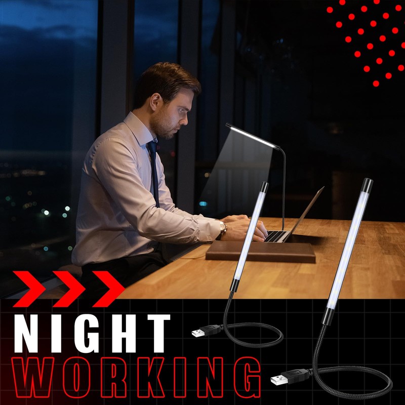 Mudder Portable USB Light Laptop Light for Keyboard Flexible Stick