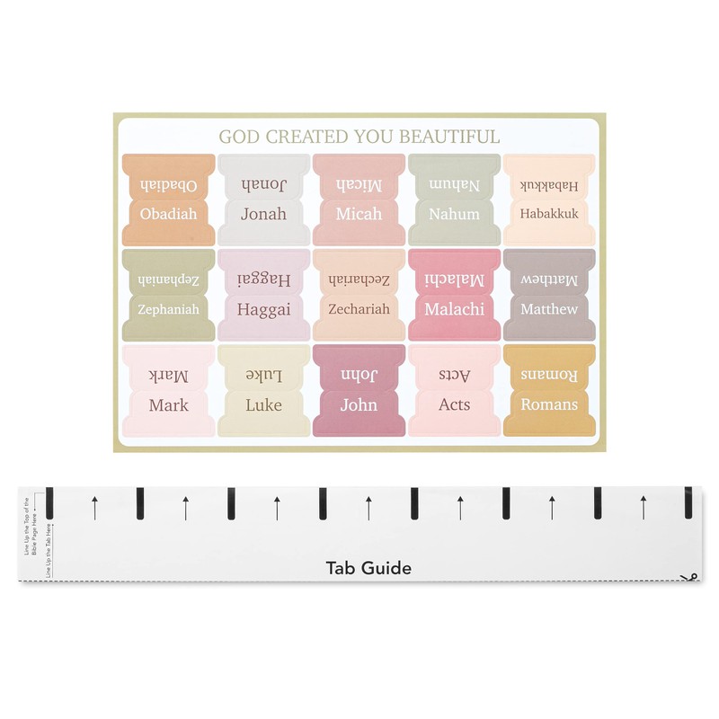 Mr. Pen Bible Tabs - Boho Theme, 75 Tabs, Laminated,