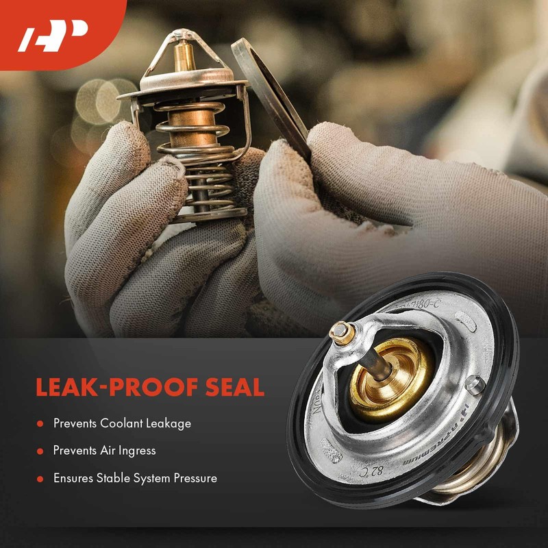 A-Premium Engine Coolant Thermostat with Seal Compatible with Nissan Altima