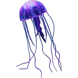 GANPUB Purple Artificial Simulation Glowing Jellyfish Suitable for Fish Tank,Aquarium Decoration Purple Popular,Aquarium Decor,Fish and Aquatic Pets