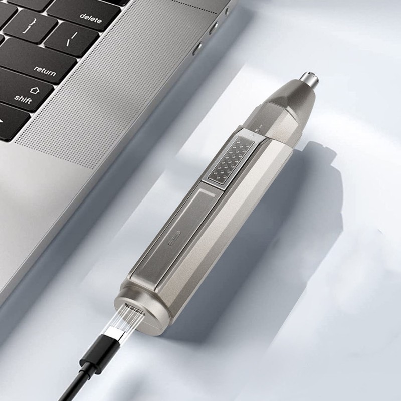Nose Hair Trimmer Multifunctional 3 in 1 R Shaped Rounded
