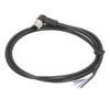 M12 Connector Cable 4 Pin Shielded Right Angle Waterproof Aviation