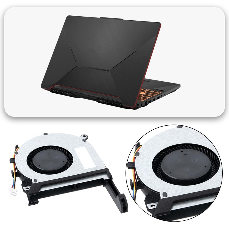VGOL 1Pair CPU+GPU Cooling Fan Compatible with ASUS TUF FX505DT
