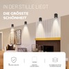 YindaLux Set of 4 surface-mounted spotlights, black: 30° swivelling surface-mounted