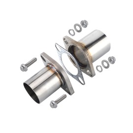 Jxsaboorle 2.5" OD Exhaust Flange Repair Pipe Kit.Stainless Steel Exhaust Welding Flange Quick Repair 2.5" OD Exhaust Flange With Gasket,Flange Bolt and Nut (OD 2.5'')