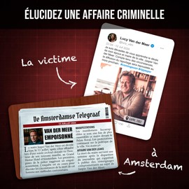 Criminels Pocket - Who Killed Jasper Van Der Meer? Murder Under the Background of a Political Scandal - New Concept - Pocket Investigation Game - With Family or Friends - 1-6 Players - 45