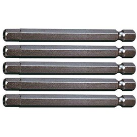 KS Tools 911.7715 1/4" CLASSIC Bit hexagon tamperproof, 6mm, pack of 5