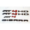 Auto Door Rear Matte Black Red AT4 HD Sierra Emblem