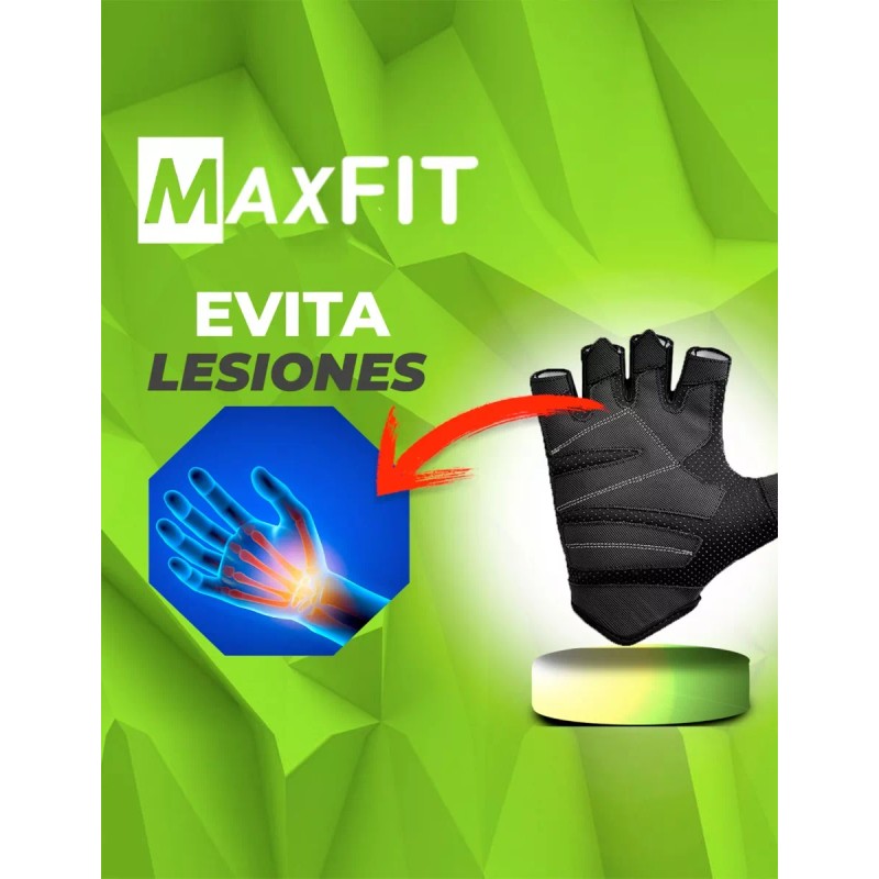 Maxfit Guantes Gym Tacticos Pesas Crossfit Gimnasio Maxfit St006