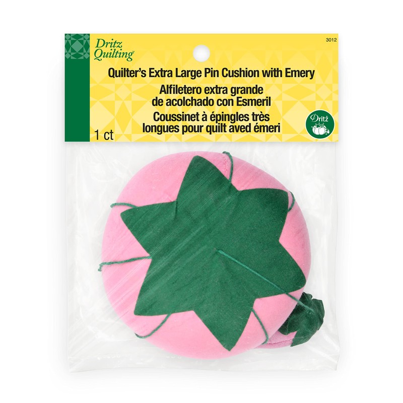 Dritz 3012 Quilting Extra Large Tomato Pin Cushion with Emery