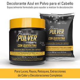 Polvo Decolorante Profesional Azul Con Queratina 350g Loquay