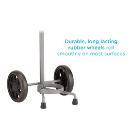 Nova Rolling Oxygen Tank Carrier Cart, Chrome