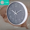 jomparis 16 Inch Large Wall Clock Silent Modern Style for