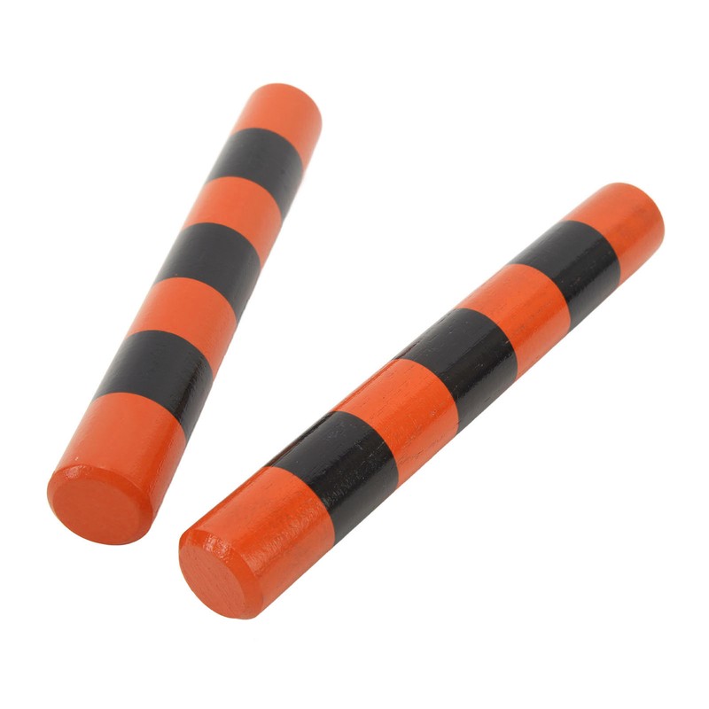 1 Pair Rhythm Sticks Wooden Case Iron Beads Sand Stick