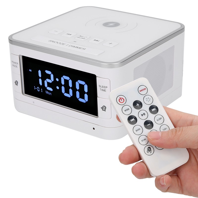 Bluetooth Speaker Player Wireless Charging Digital Alarm Clock